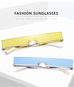 Load image into Gallery viewer, Rectangle Semi-Rimless Unisex Sunglasses
