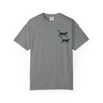 Load image into Gallery viewer, Optical Grid Cat T‑Shirt — 'There Is No Spoon' Graphic Tee
