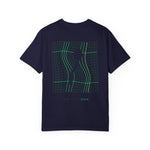 Load image into Gallery viewer, Optical Grid Cat T‑Shirt — 'There Is No Spoon' Graphic Tee
