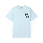 Load image into Gallery viewer, Optical Grid Cat T‑Shirt — 'There Is No Spoon' Graphic Tee
