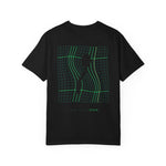 Load image into Gallery viewer, Optical Grid Cat T‑Shirt — 'There Is No Spoon' Graphic Tee
