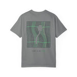 Load image into Gallery viewer, Optical Grid Cat T‑Shirt — 'There Is No Spoon' Graphic Tee

