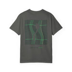 Load image into Gallery viewer, Optical Grid Cat T‑Shirt — 'There Is No Spoon' Graphic Tee
