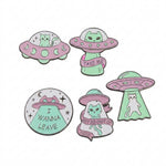 Load image into Gallery viewer, UFO Cat Pin Set – Take Meowt of This World
