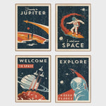 Load image into Gallery viewer, Vintage Retro Space Posters
