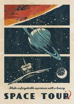 Load image into Gallery viewer, Vintage Retro Space Posters
