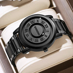 Load image into Gallery viewer, Black Orbit Magnetic Watch – Time Reimagined
