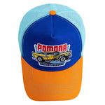 Load image into Gallery viewer, Retro Car Graphic Trucker Cap – Vintage Racing Style
