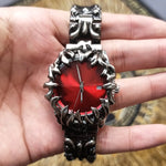 Load image into Gallery viewer, Void Serpent Chrono Watch — Dark Metal Time Artifact
