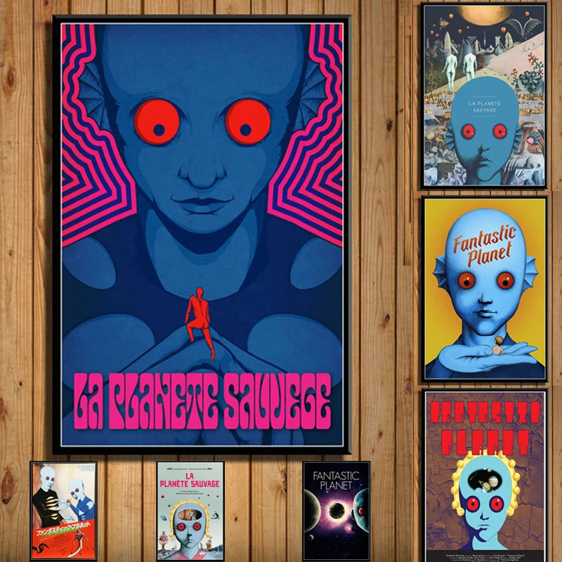 La Planète Sauvage Poster – Psychedelic Sci-Fi Wall Art