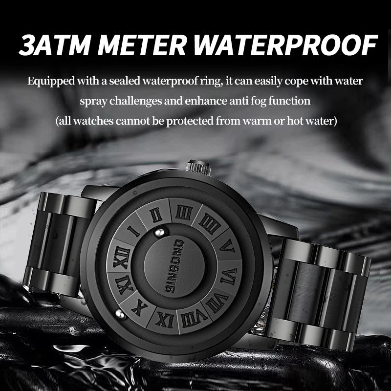 Black Orbit Magnetic Watch – Time Reimagined