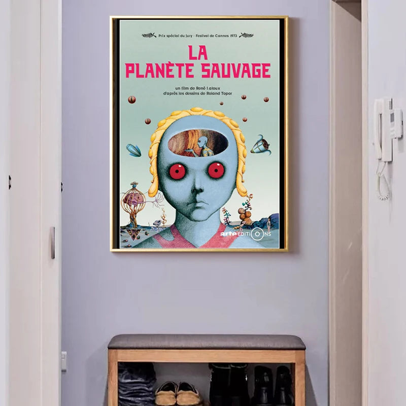 La Planète Sauvage Poster – Psychedelic Sci-Fi Wall Art