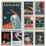 Load image into Gallery viewer, Vintage Retro Space Posters

