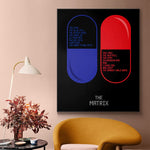 Load image into Gallery viewer, The Red Pill &amp; Blue Pill Poster Canvas
