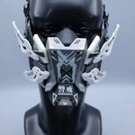 Load image into Gallery viewer, Cyber Mecha Tactical Mask — Futuristic Techwear Respirator
