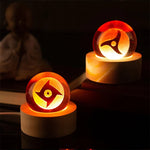 Load image into Gallery viewer, Red Anime Symbol Crystal Ball LED Display Set
