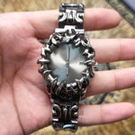 Load image into Gallery viewer, Void Serpent Chrono Watch — Dark Metal Time Artifact
