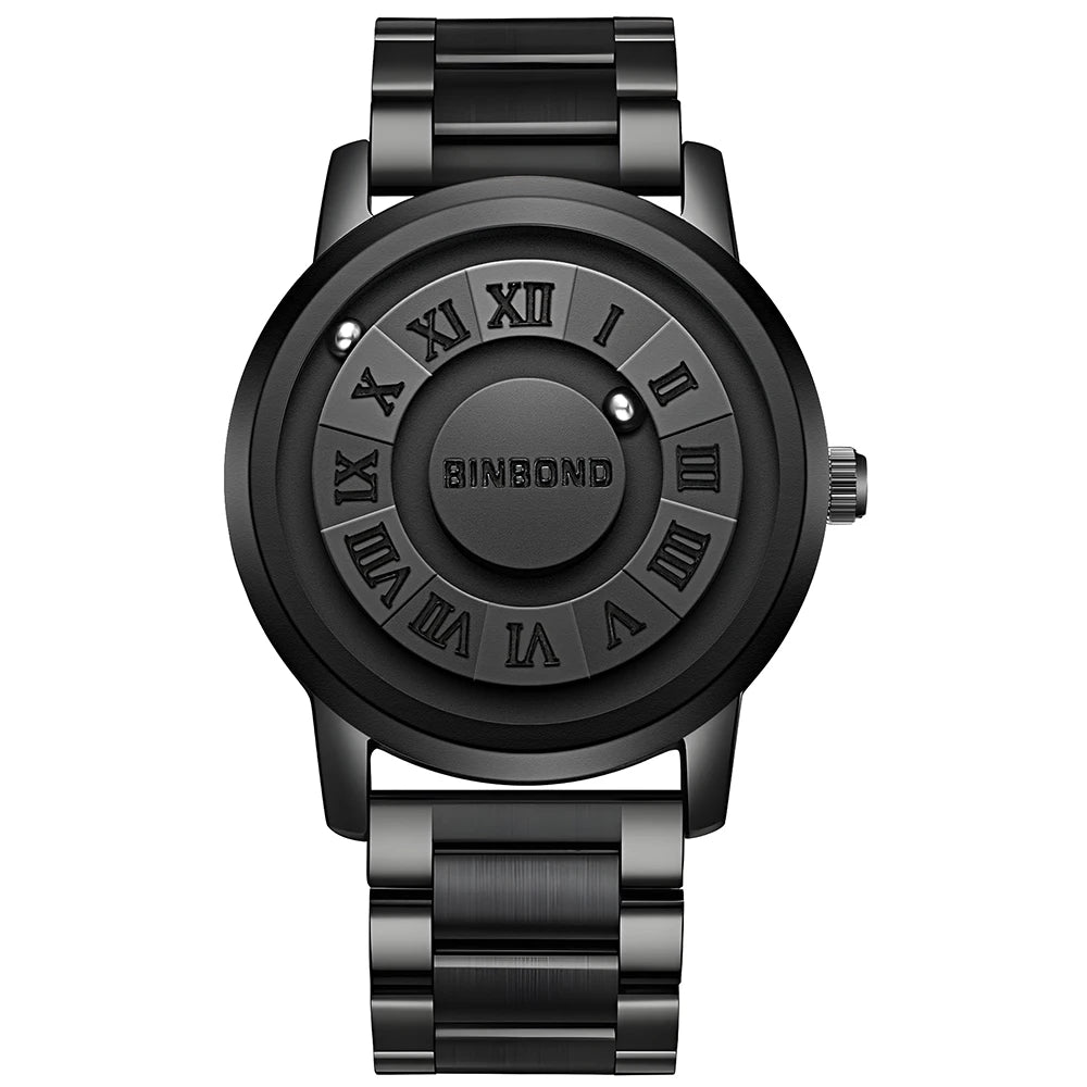 Black Orbit Magnetic Watch – Time Reimagined