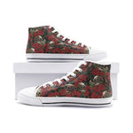 Load image into Gallery viewer, Roses &amp; Skull High Top Sneakers
