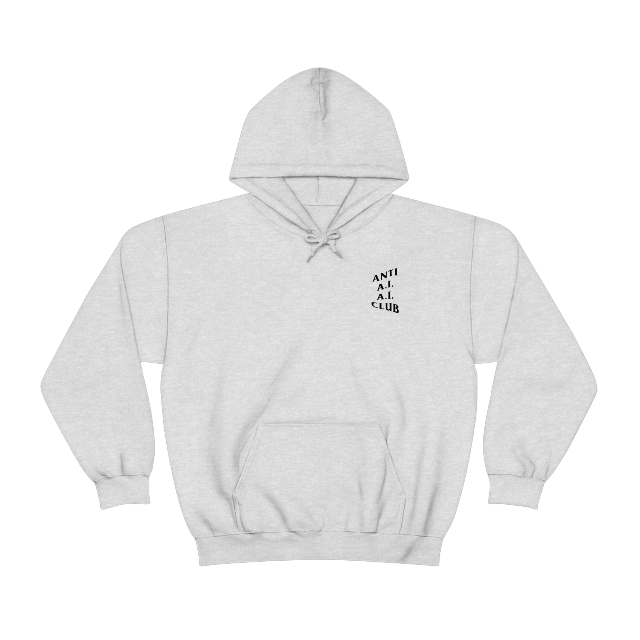 Anti A.I. A.I. Club Hooded Sweatshirt | Black Lettering