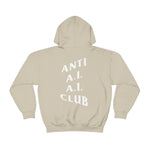 Load image into Gallery viewer, Anti A.I. A.I. Club Hooded Sweatshirt | White Lettering
