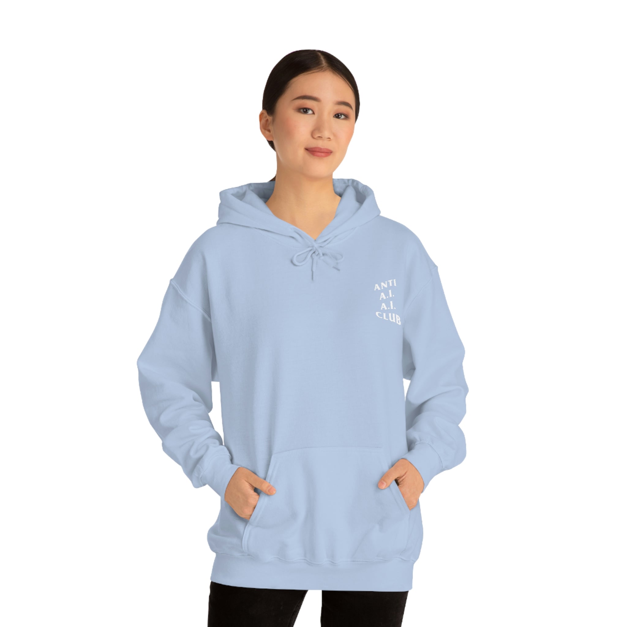 Anti A.I. A.I. Club Hooded Sweatshirt | White Lettering