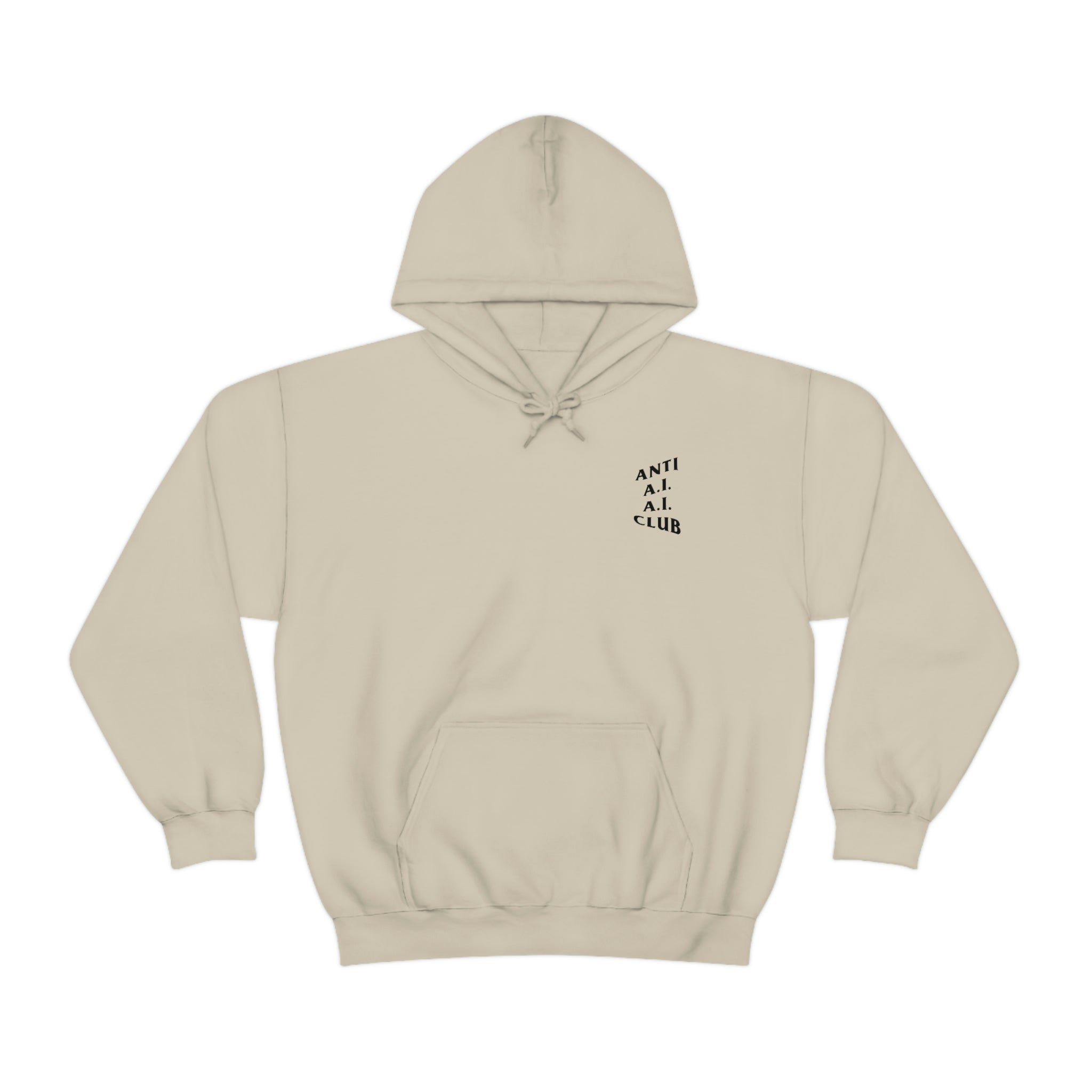 Anti A.I. A.I. Club Hooded Sweatshirt | Black Lettering