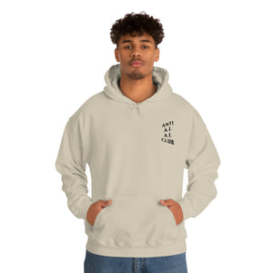 Anti A.I. A.I. Club Hooded Sweatshirt | Black Lettering