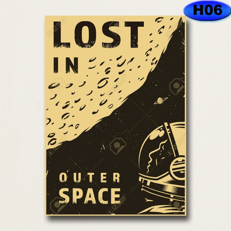 Outer Space Travel Posters