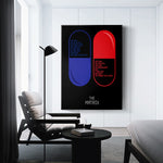 Load image into Gallery viewer, The Red Pill &amp; Blue Pill Poster Canvas
