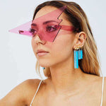 Load image into Gallery viewer, Futuristic Oversized Triangle Sunglasses
