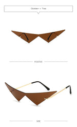 Load image into Gallery viewer, Vintage Futuristic Rimless Polarized Sun Glasses
