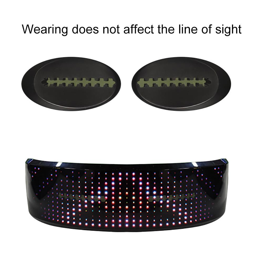 LED Smart Glasses Bluetooth Control