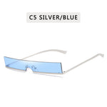 Load image into Gallery viewer, Rectangle Semi-Rimless Unisex Sunglasses
